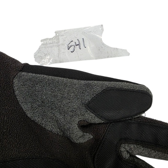 Isotoner Ultradry Gloves Unisex Black Gray M/L Cold Weather Warm Outdoor Lined - Picture 10 of 10